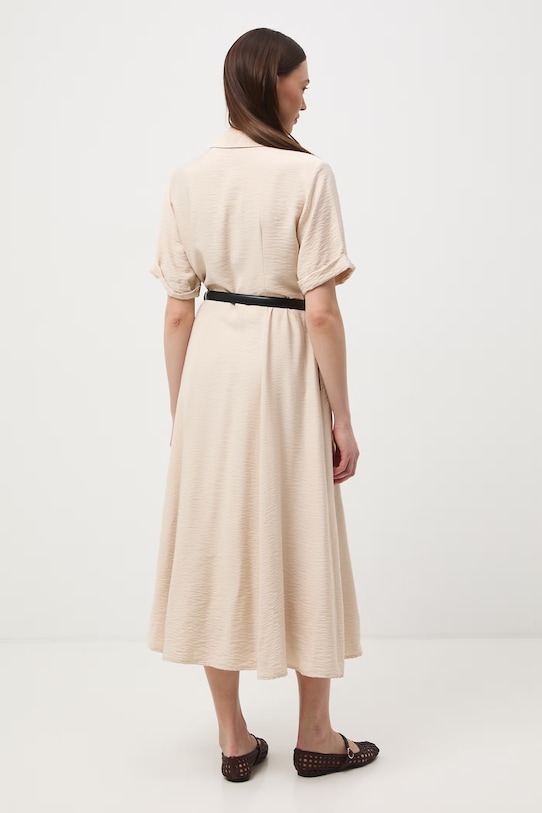 Odzież Medicine sukienka rozkloszowana z wiskozą RS26-SUD601 beżowy