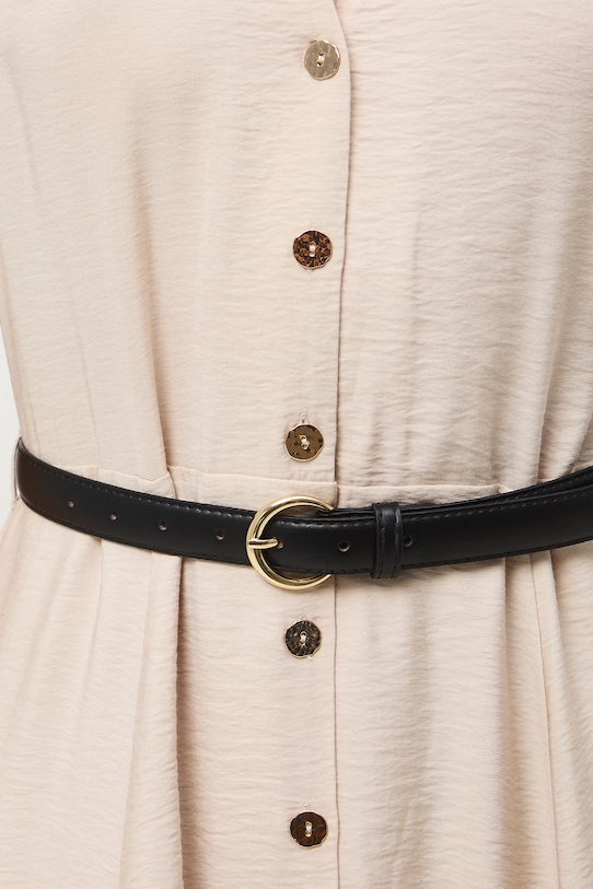 Medicine sukienka rozkloszowana z wiskozą RS26-SUD601 beżowy