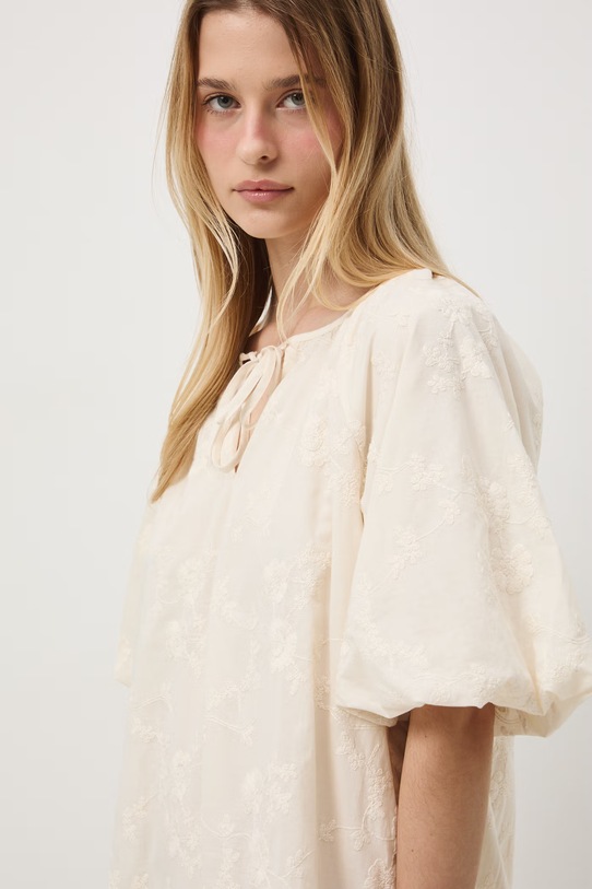 Medicine sukienka oversize bawełniana beżowy RS26-SUD602