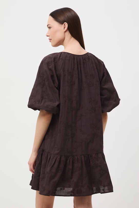 Odzież Medicine sukienka oversize bawełniana RS26-SUD602 brązowy