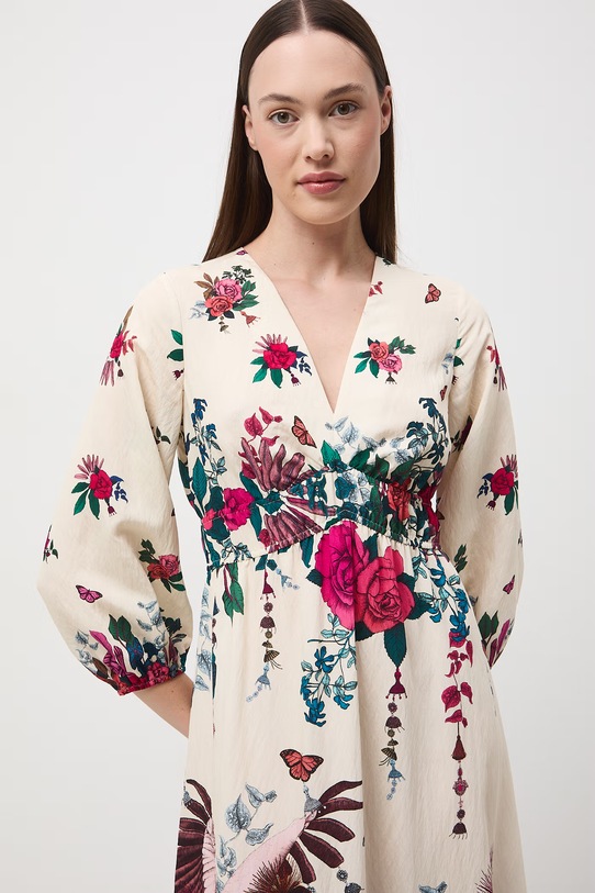 Medicine sukienka rozkloszowana z wiskozą RS26-SUD651 multicolor