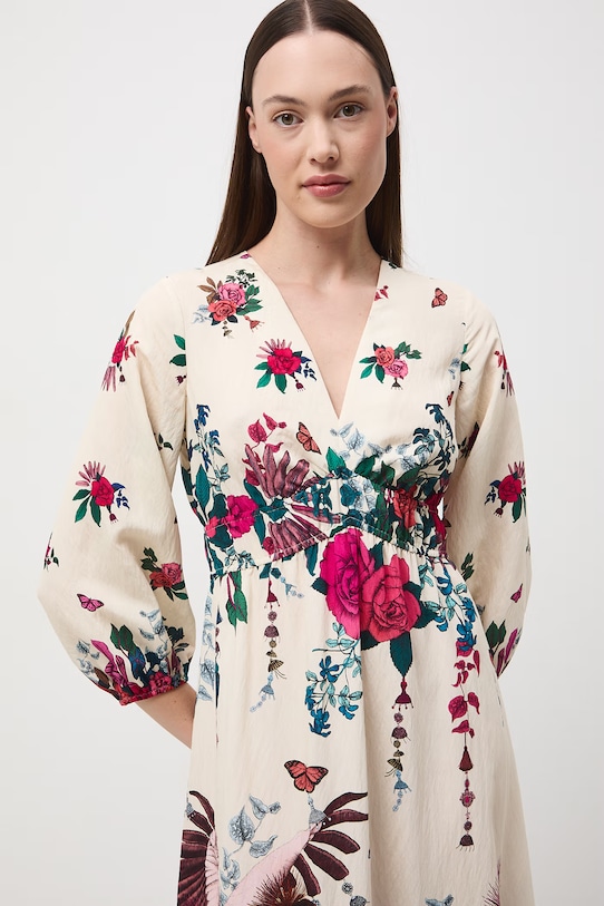 Medicine sukienka rozkloszowana z wiskozą RS26-SUD651 multicolor