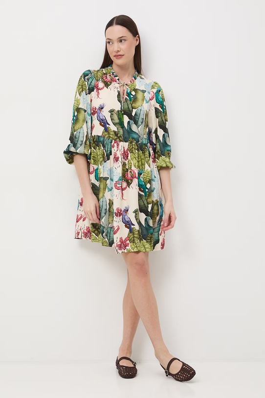 Odzież Medicine sukienka oversize z wiskozy RS26-SUD652 multicolor