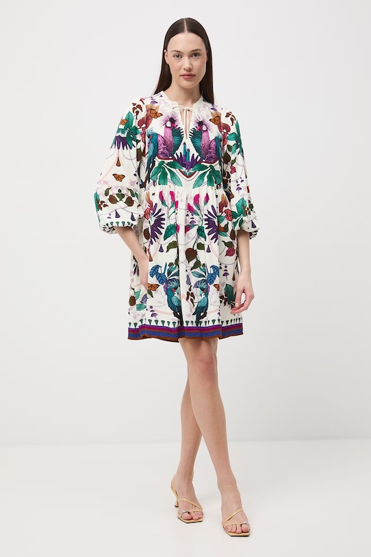 Medicine sukienka oversize z wiskozy RS26-SUD652 multicolor RS26