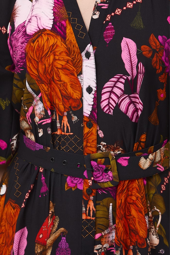 Šaty s rozšíreným strihom s viskózou z kolekcie Ilona Tambor x Medicine RS26-SUD653