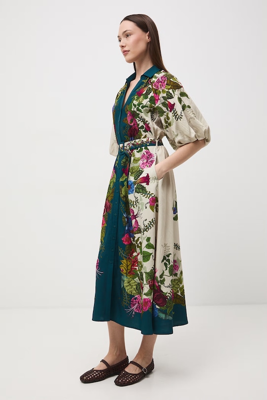 Odzież Medicine sukienka rozkloszowana z wiskozą RS26-SUD653 multicolor