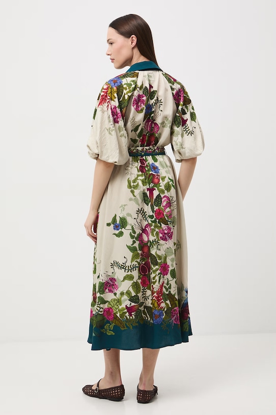 Medicine sukienka rozkloszowana z wiskozą multicolor RS26-SUD653