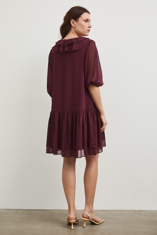 Odzież Medicine sukienka z falbankami RS26-SUD800 fioletowy