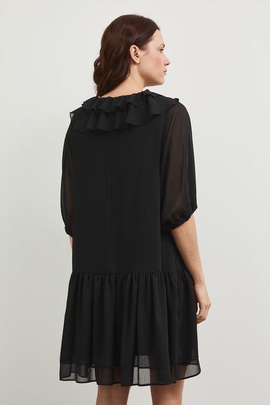 Odzież Sukienka z falbankami RS26-SUD800 czarny