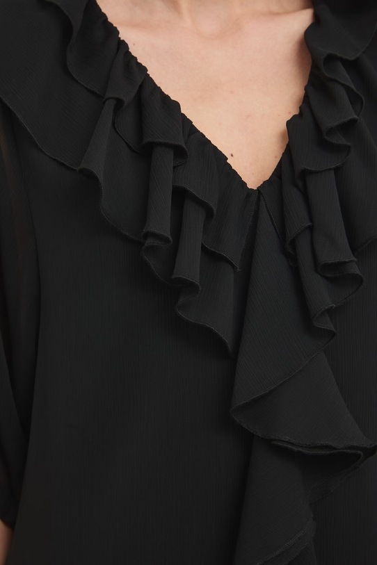 Sukienka z falbankami RS26-SUD800 czarny