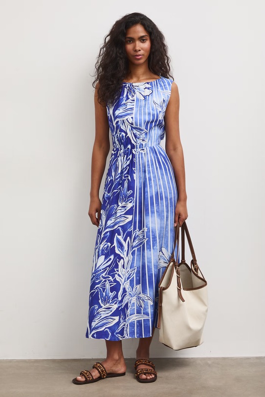 Medicine sukienka z wiskozą niebieski RS26-SUD802