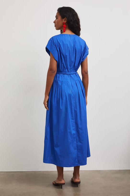 Ruházat Medicine kiszélesedő ruha pamutból RS26-SUD805 kék