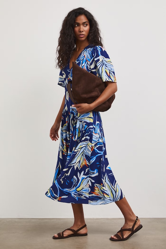 šaty s viskózou námořnická modř RS26-SUD809