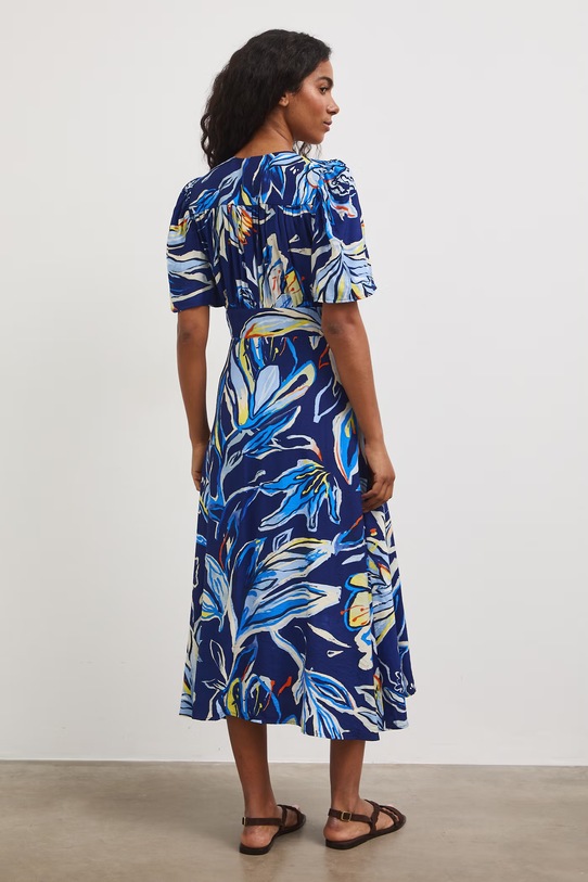 Oblečení šaty s viskózou RS26-SUD809 námořnická modř