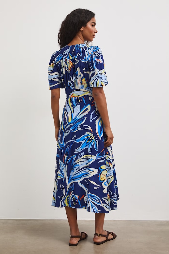 Oblečení šaty s viskózou RS26-SUD809 námořnická modř