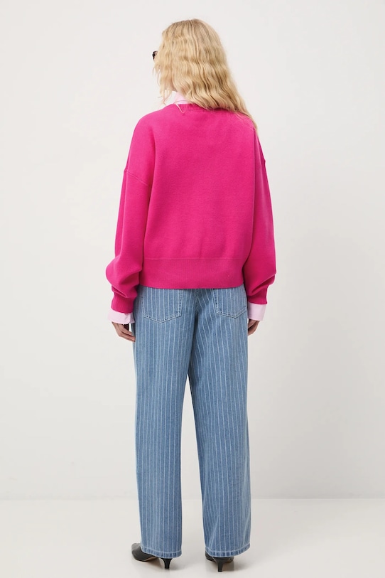 Odzież Sweter damski gładki RS26-SWD011 różowy