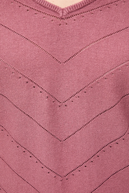 Medicine sweter damski ażurowy RS26-SWD041 różowy