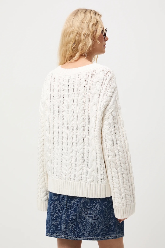 Odzież Medicine sweter bawełniany RS26-SWD101 beżowy