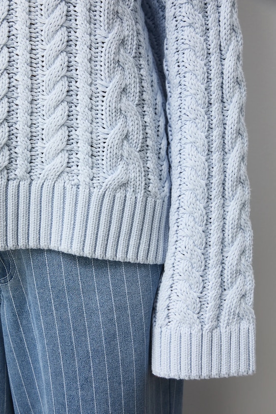 Medicine sweter bawełniany RS26-SWD101 niebieski