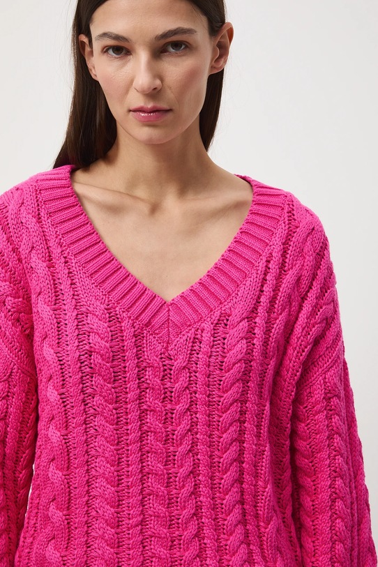 Medicine sweter bawełniany różowy RS26-SWD101