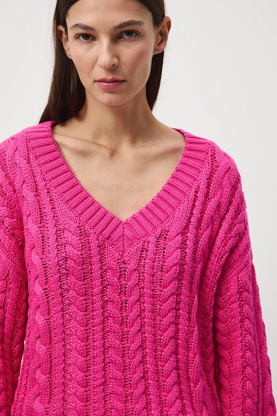 Medicine sweter bawełniany różowy RS26-SWD101