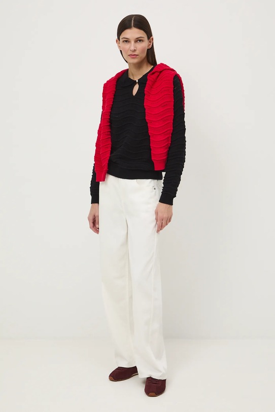 Medicine sweter bawełniany regular czarny RS26-SWD282