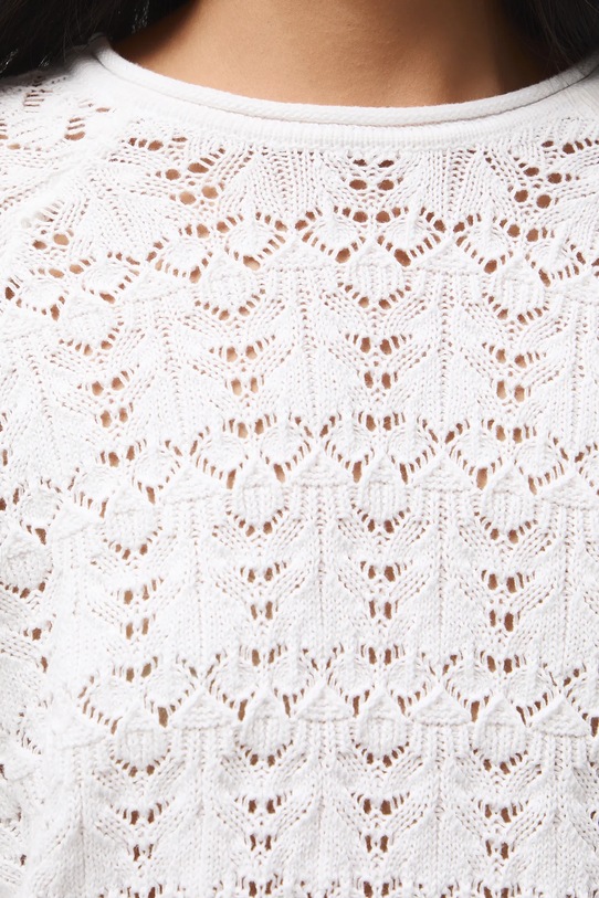 Medicine sweter bawełniany RS26-SWD305 biały