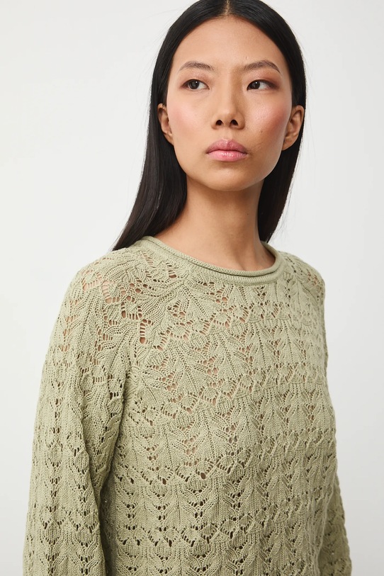 Medicine sweter bawełniany zielony RS26-SWD305