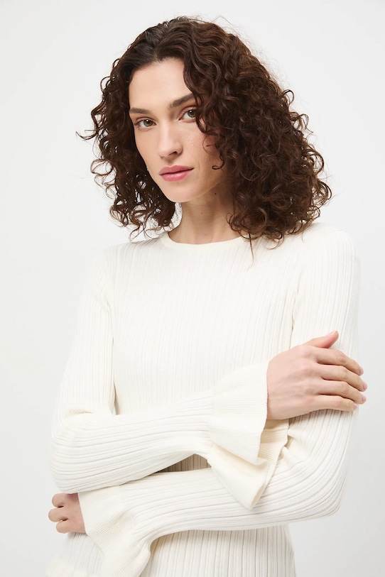 Svetr dámský se strukturovanou viskózou béžová RS26-SWD406