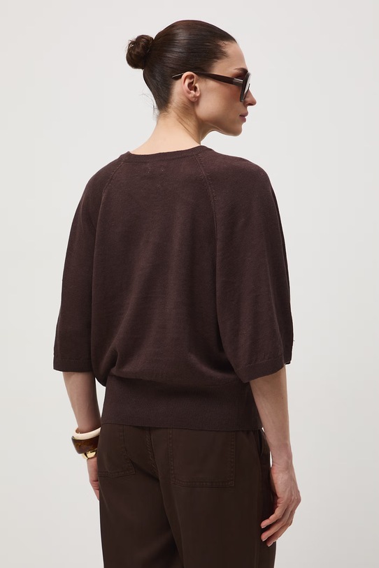 Odzież Medicine sweter damski lniany RS26-SWD502 brązowy