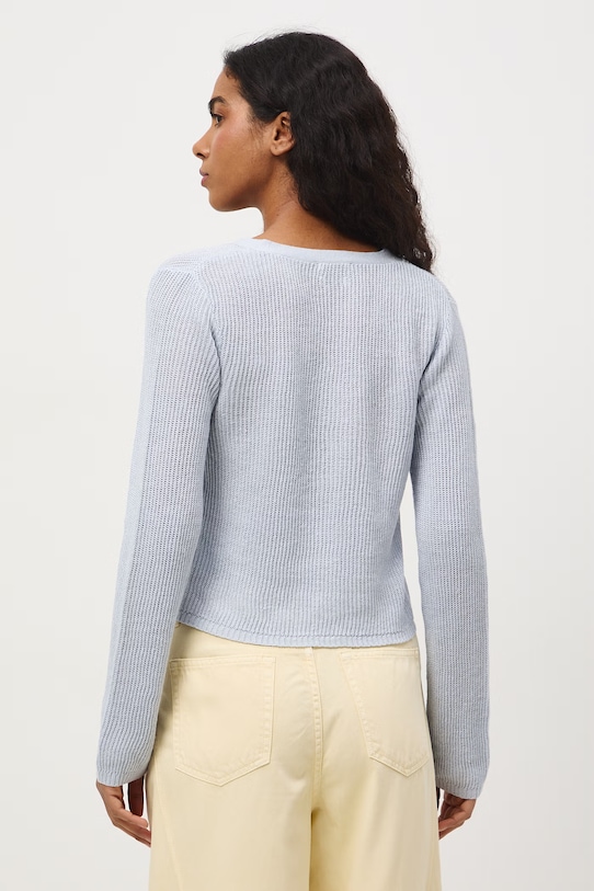 Oblečení Kardigan ženský lněný RS26-SWD505 modrá