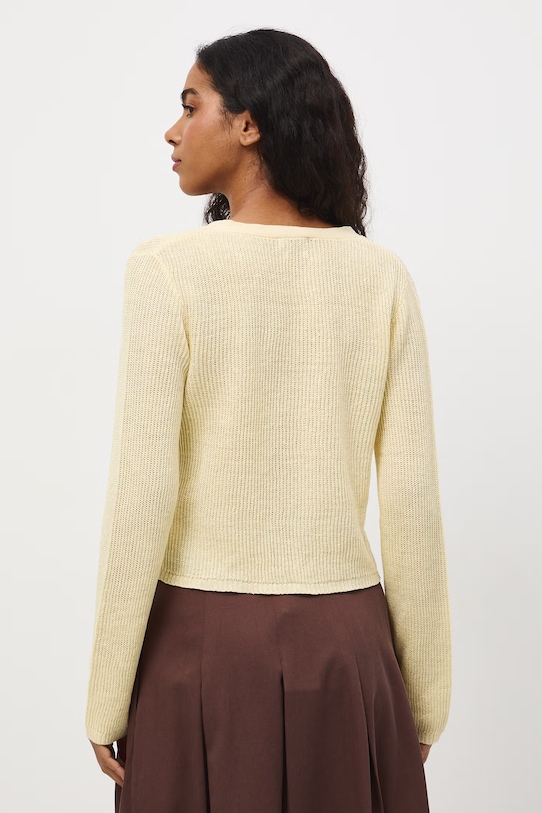 Одяг Medicine кардиган жіночий лляний RS26-SWD505 жовтий