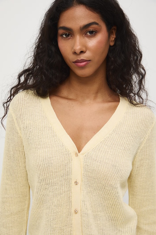 Medicine кардиган жіночий лляний жовтий RS26-SWD505