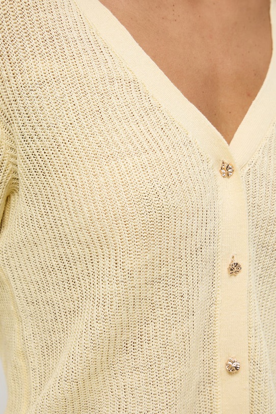 Medicine кардиган жіночий лляний RS26-SWD505 жовтий