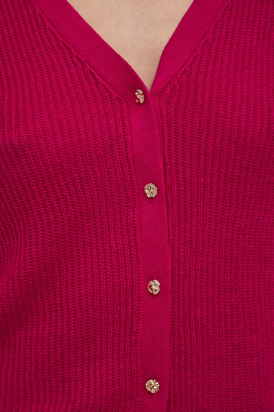 Medicine kardigan damski lniany RS26-SWD505 różowy