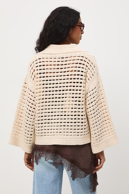 Odzież Medicine sweter damski z bawełny RS26-SWD508 beżowy