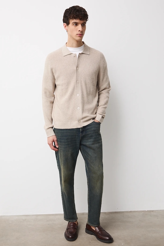 Medicine kardigan RS26-SWM100 beżowy RS26