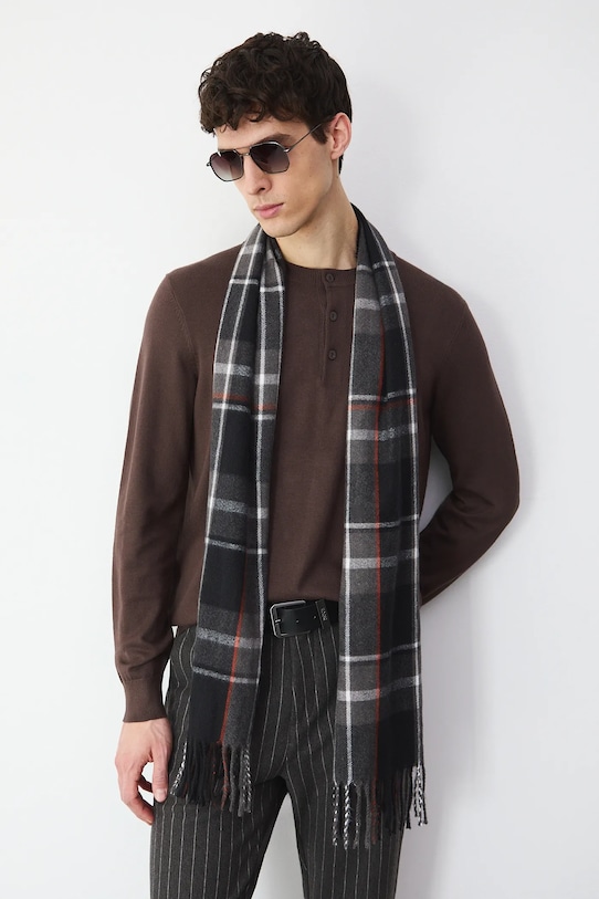 Medicine sweter regular brązowy RS26-SWM103