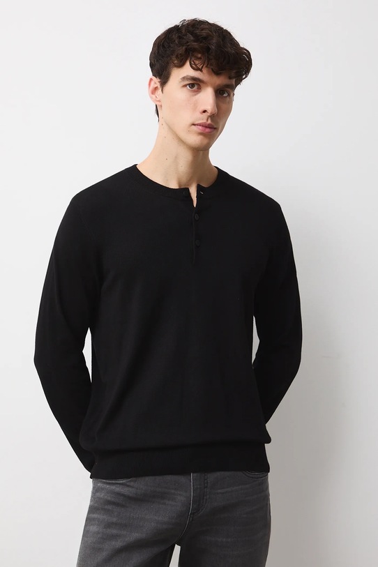 Medicine sweter regular czarny RS26-SWM103