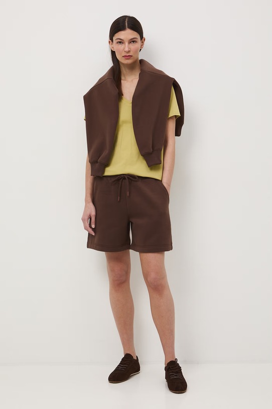 Medicine szorty dresowe damskie brązowy RS26-SZD050