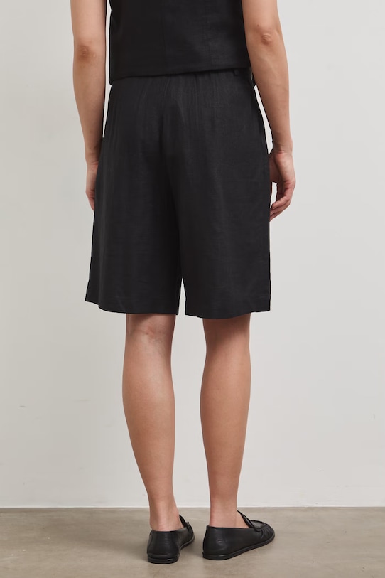 Odzież Szorty damskie z lnem RS26-SZD705 czarny