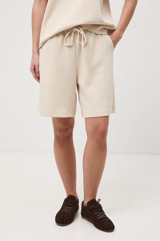 Szorty dresowe damskie z modalem RS26-SZD706 beżowy RS26