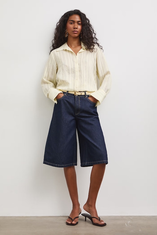 Bermudy damskie jeansowe granatowy RS26-SZD806