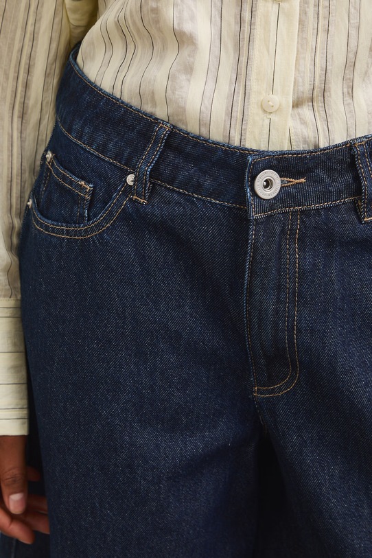 Bermudy damskie jeansowe granatowy RS26-SZD806