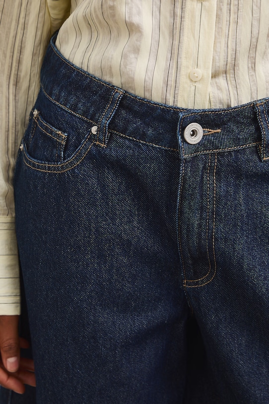 Bermudy damskie jeansowe granatowy RS26-SZD806