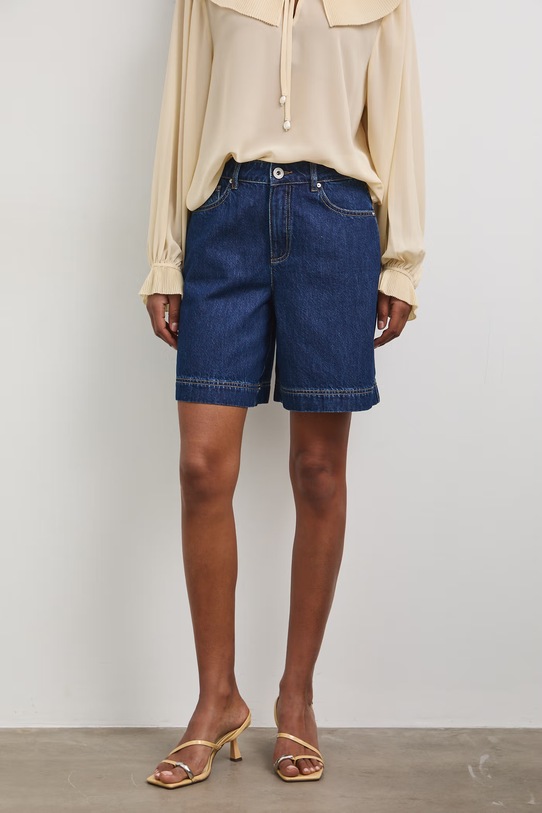 Szorty damskie jeansowe RS26-SZD807 granatowy RS26