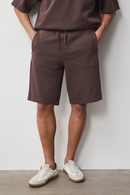 Medicine szorty dresowe męskie bawełniane brązowy RS26-SZM079