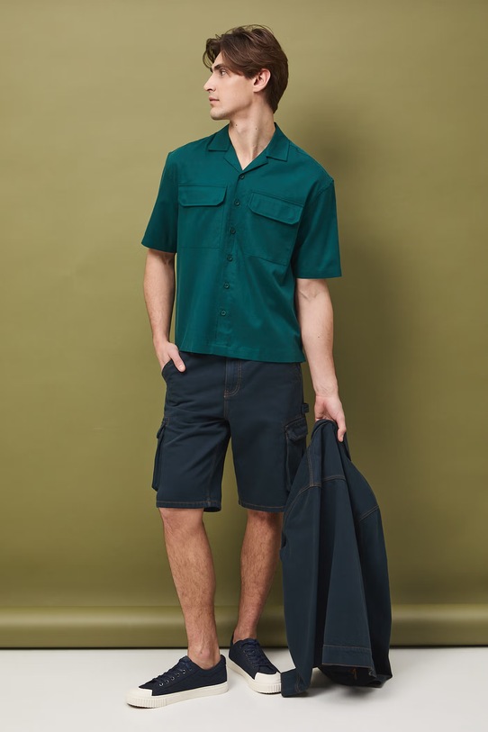 Medicine szorty cargo męskie jeansowe granatowy RS26-SZM513