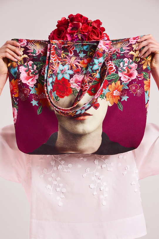 Bavlněná taška z kolekce Frida bez popruhu vícebarevná RS26-TCD400