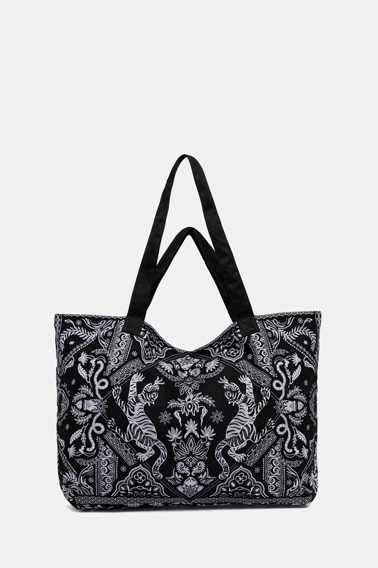 Torebka shopper damska bawełniana czarny RS26-TCD901